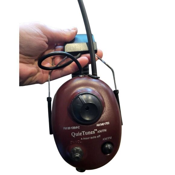 Vintage Elvex QuieTunes Earmuff Radio COM-660 AM/FM Noise Reducing - Picture 6 of 9